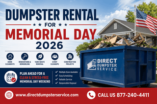 Dumpster Rental for Memorial Day 2026 | Cleanup & Waste Disposal Guide