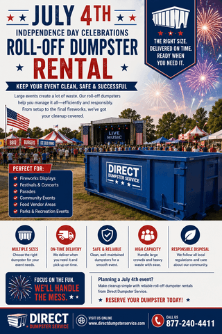 How Roll-Off Dumpsters Helped Streamline a July 4th Community Celebration