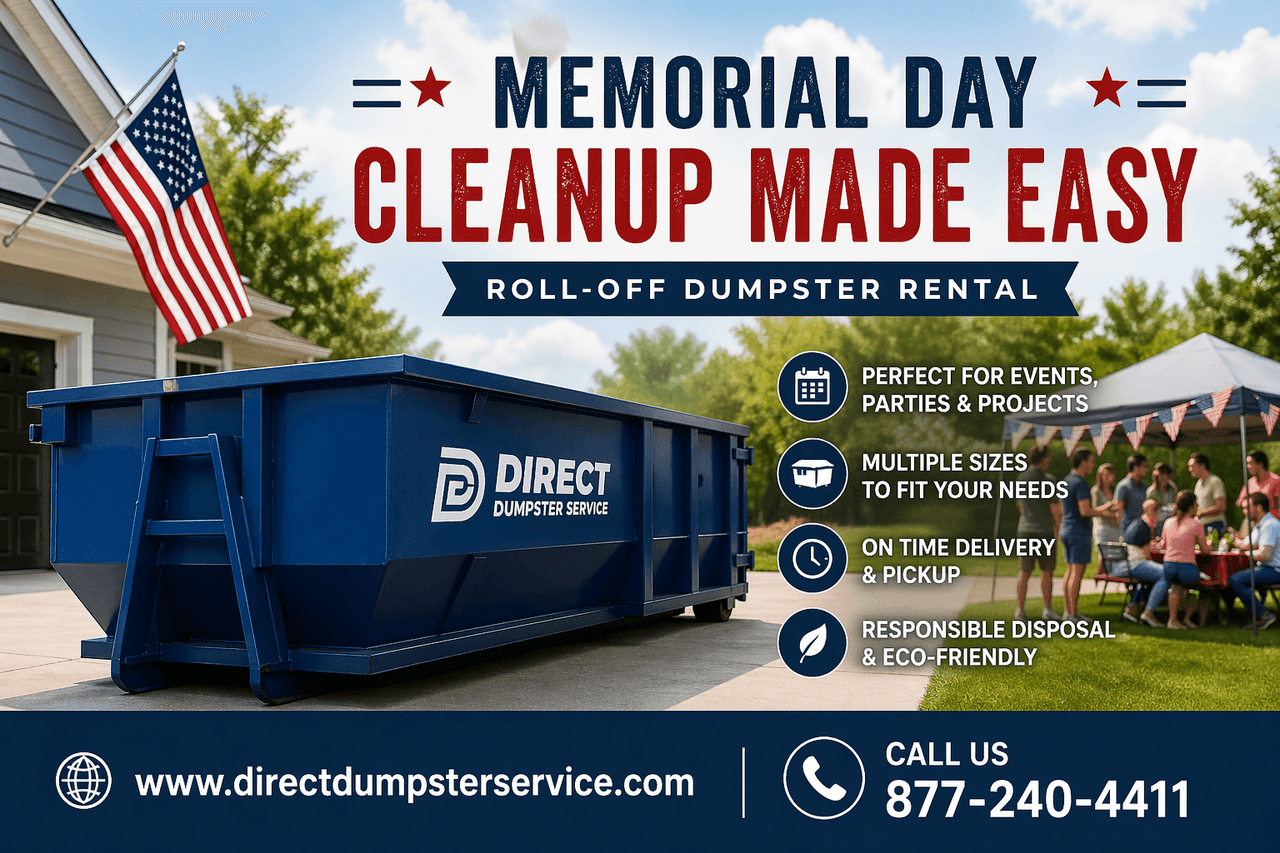 Memorial Day Cleanup Made Easy: Your Complete Roll-Off Dumpster Rental Guide
