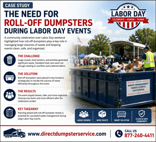 Case Study: The Need for Roll-Off Dumpsters During Labor Day Events